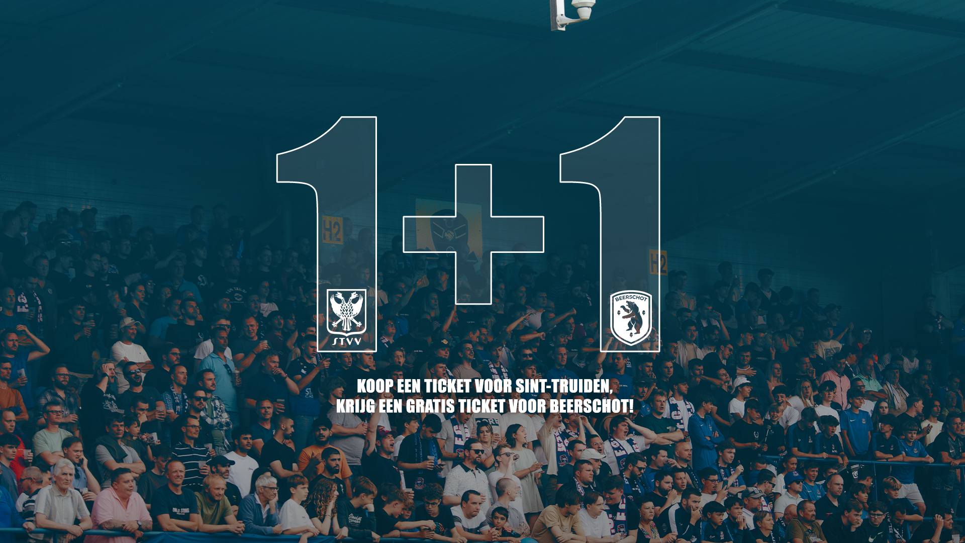 1+1 gratis en supportersmaaltijd tegen Beerschot!