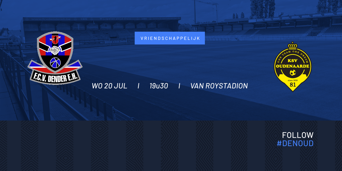 Vandaag, 20 juli, oefent FC Dender tegen KSV Oudenaarde.
