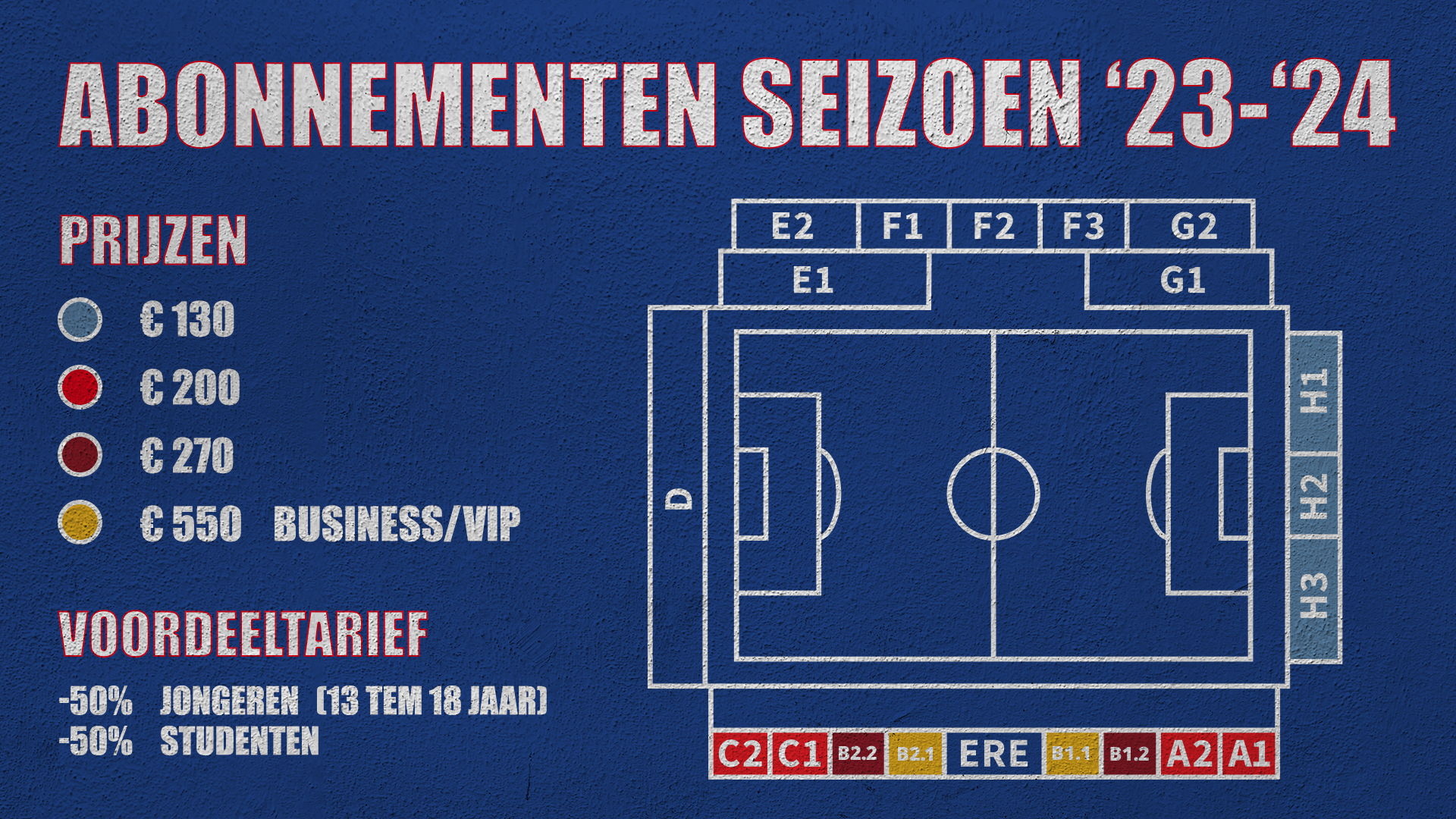 Prijzen seizoen 2023-2024, bestel nu je abonnement!