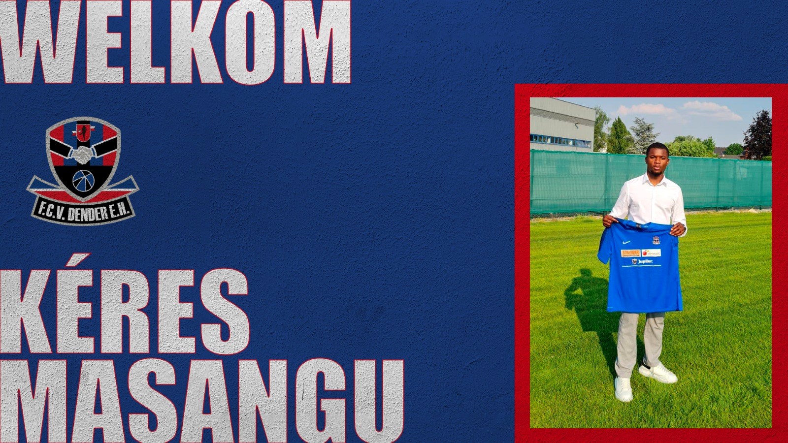 Keres Masangu tekent voor 3 seizoenen FC Dender.