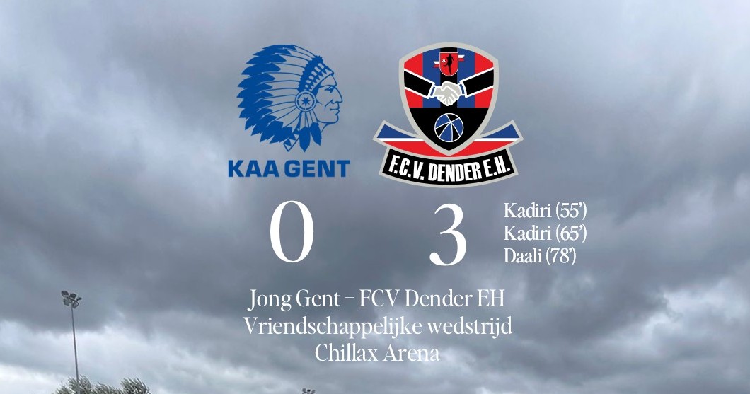Wedstrijdverslag: Jong Gent – FCV Dender EH