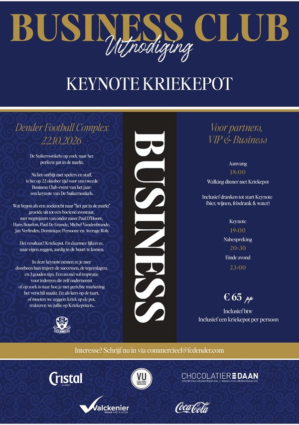 FCD Business Club: Keynote Suikernonkel