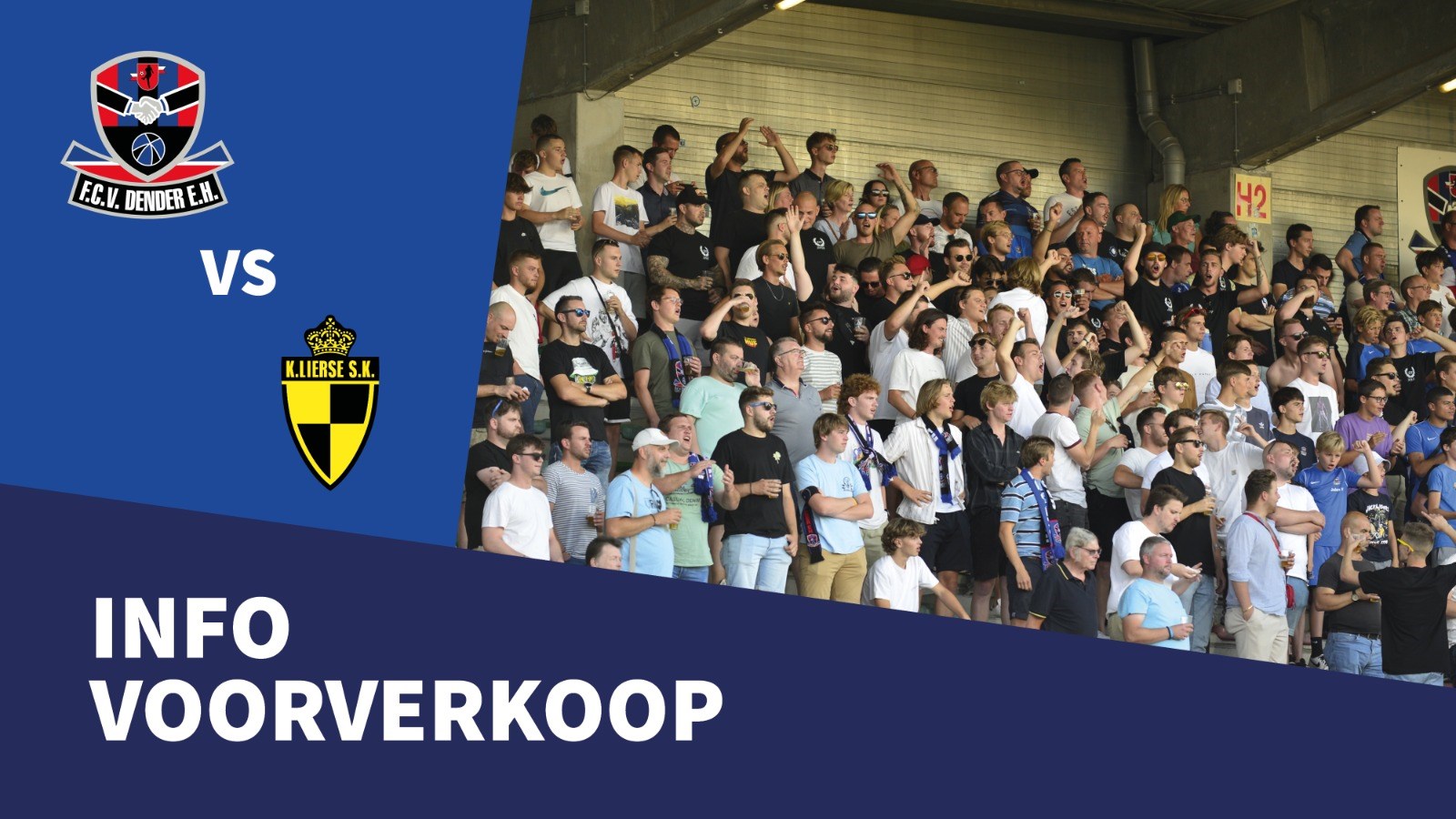 FC Dender - Lierse K., tickets enkel in voorverkoop verkrijgbaar.