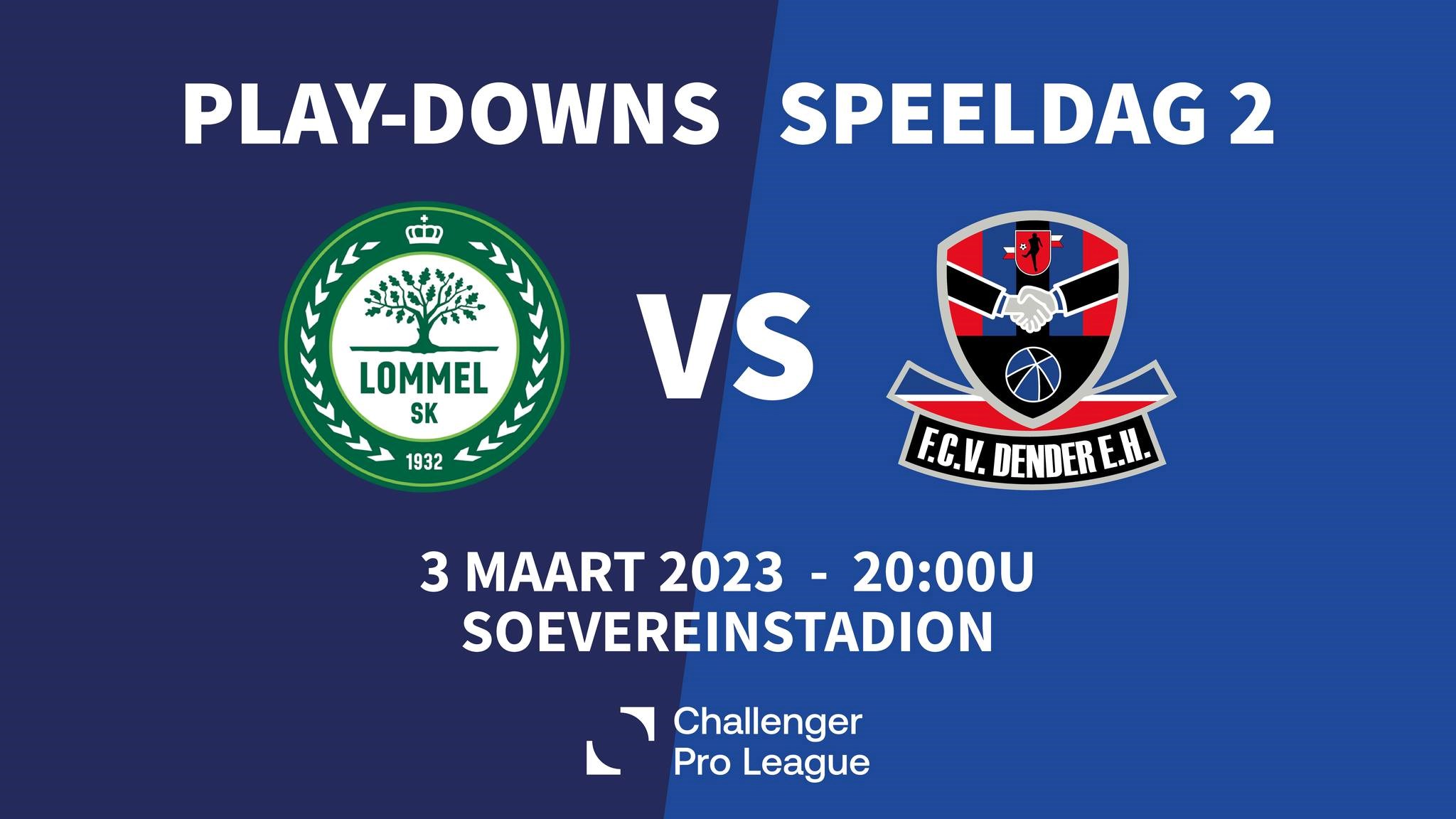 Vrijdag 3 maart 2023, ticketing tweede wedstrijd van de Relegation Play-offs.