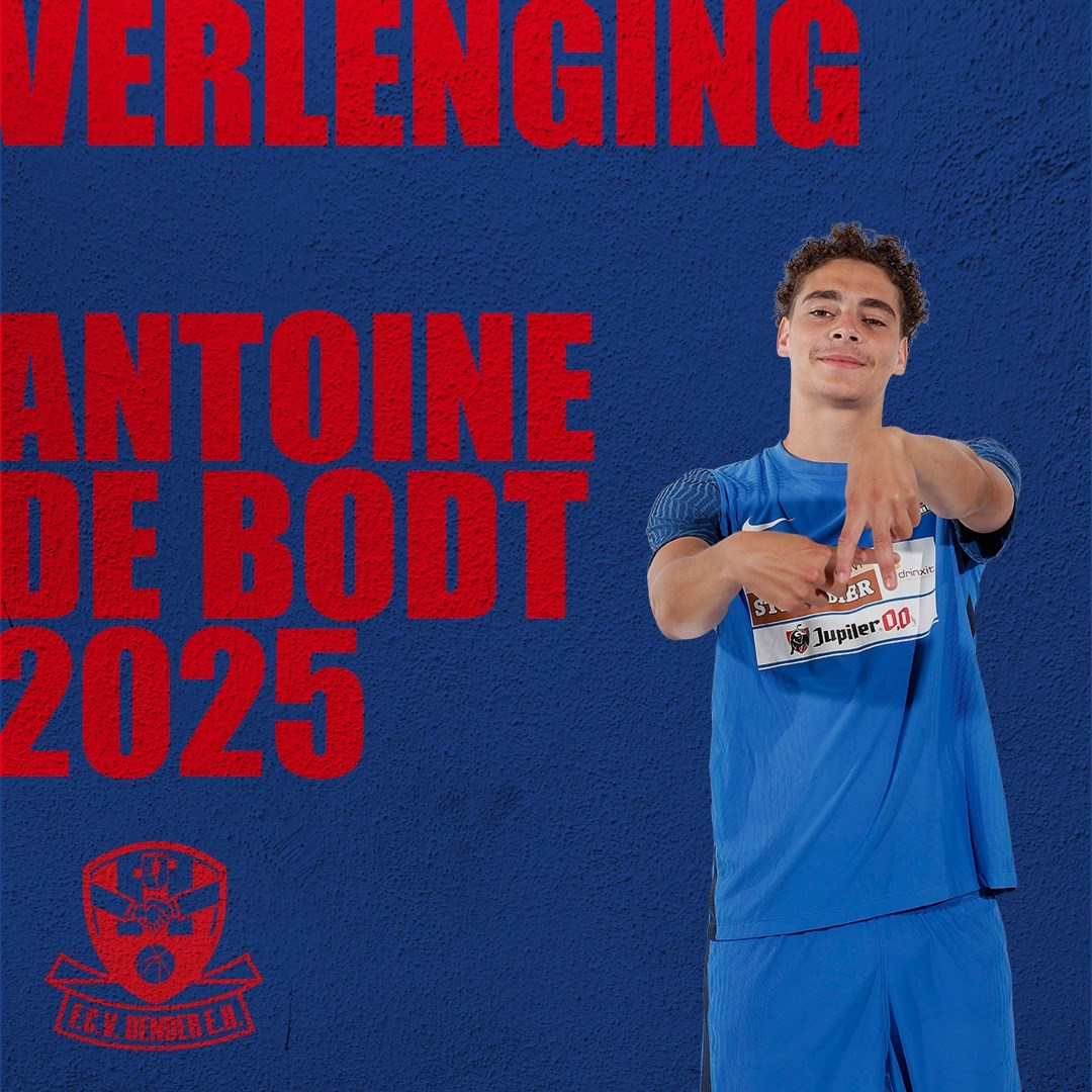 Ook Antoine De Bodt langer bij FC Dender.