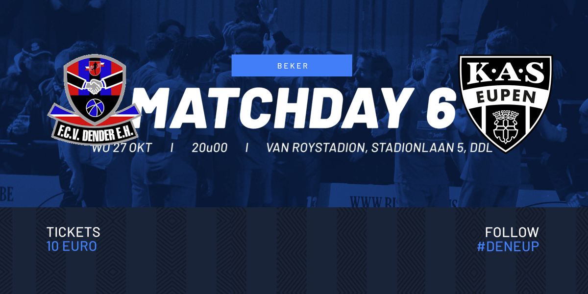 Voorverkoop voor FC Dender - KAS Eupen, 27/10, update.