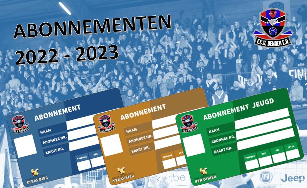 Abonnementen pas klaar tegen de tweede thuiswedstrijd.
