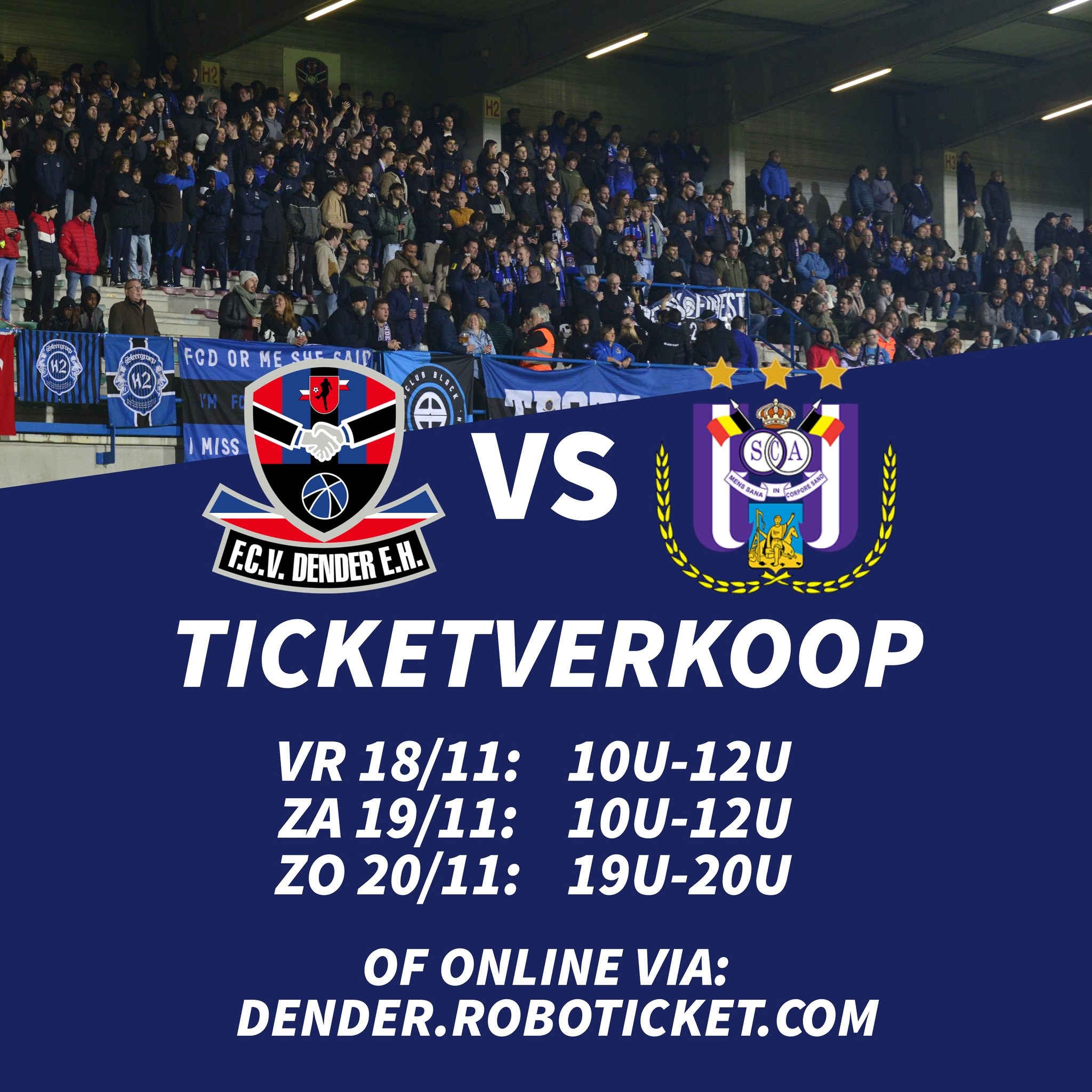 Zondag 20 november 2022, 20u. FC D - RSCA Futures. Bestel nu al je ticket.