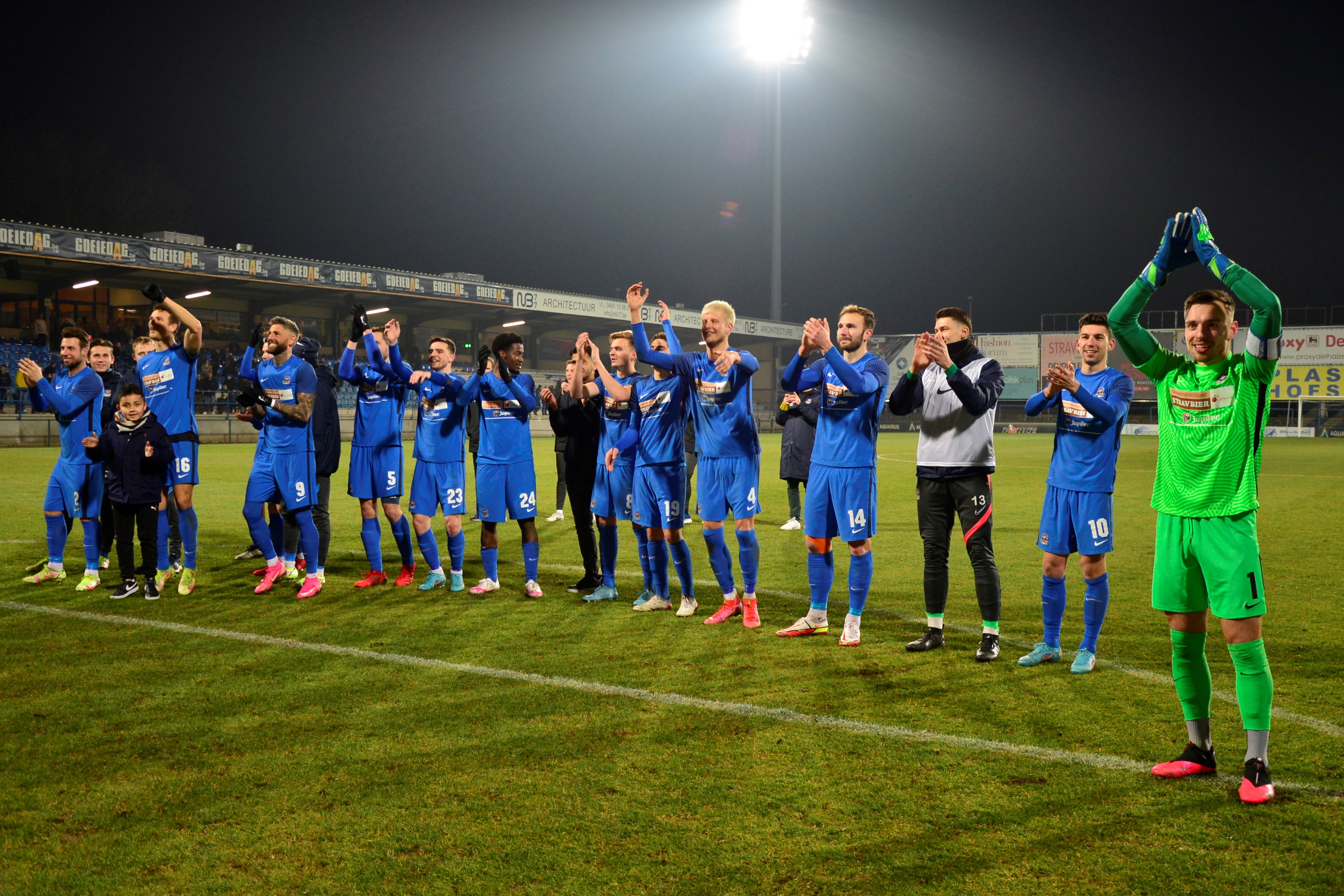 FC Dender - Ol. Charleroi, opnieuw een overtuigende overwinning, 3-1.