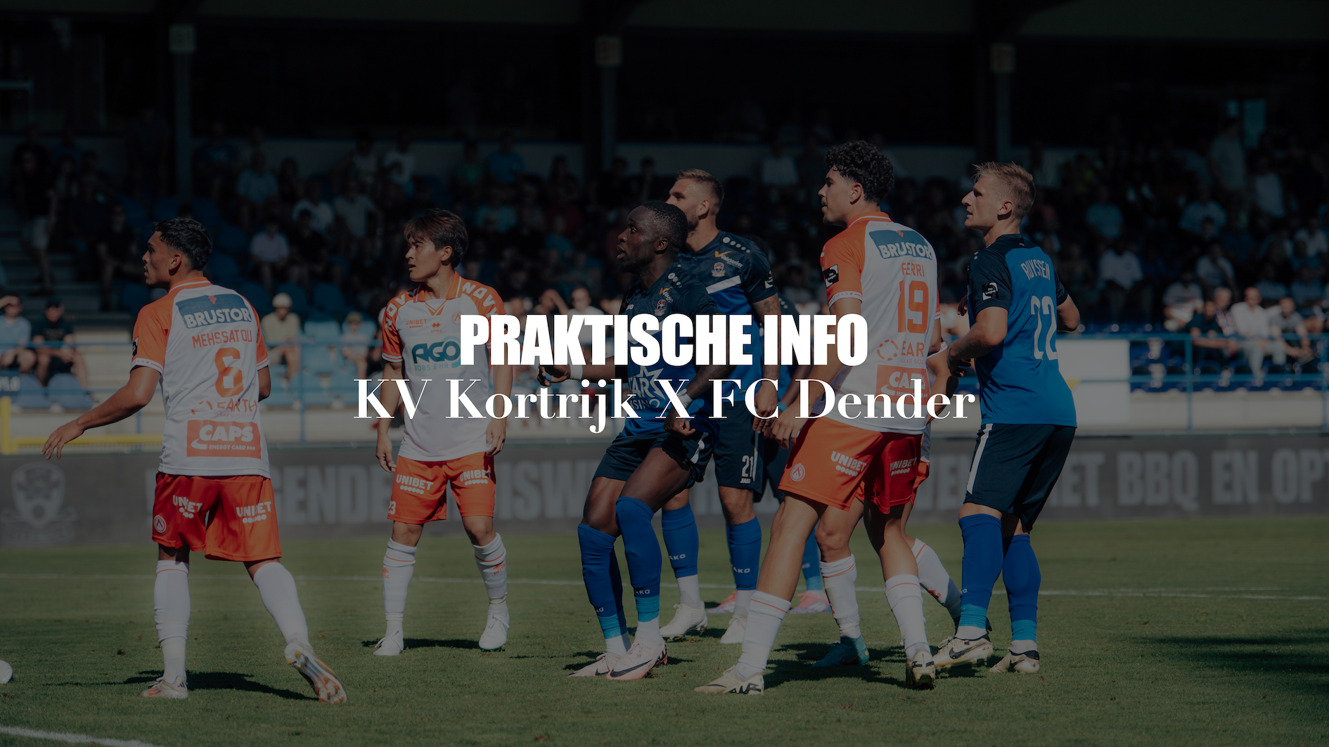 Praktische info KV Kortrijk X FC Dender